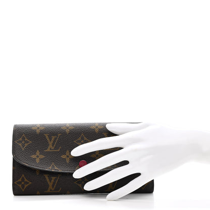 Louis Vuitton Monogram Emilie Wallet Fuchsia 2 of 10