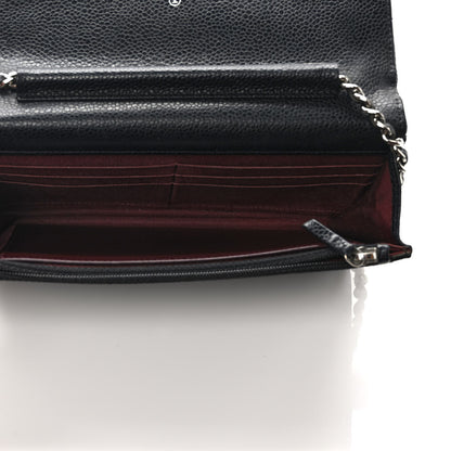 Chanel Caviar Quilted Wallet On Chain WOC Black 5 of 13