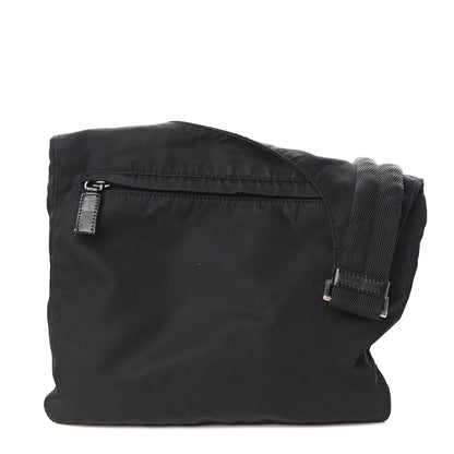 Prada Nylon Flat Messenger Bag Black 1 of 9