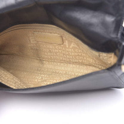 Chanel Lambskin Quilted CC Chocolate Bar Flap Black 5 of 13