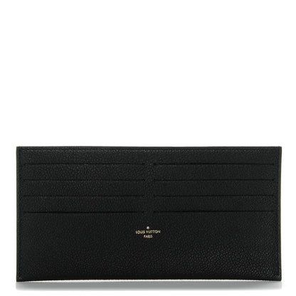 Louis Vuitton Calfskin Felicie Chain Wallet Card Holder Insert Black 1 of 6