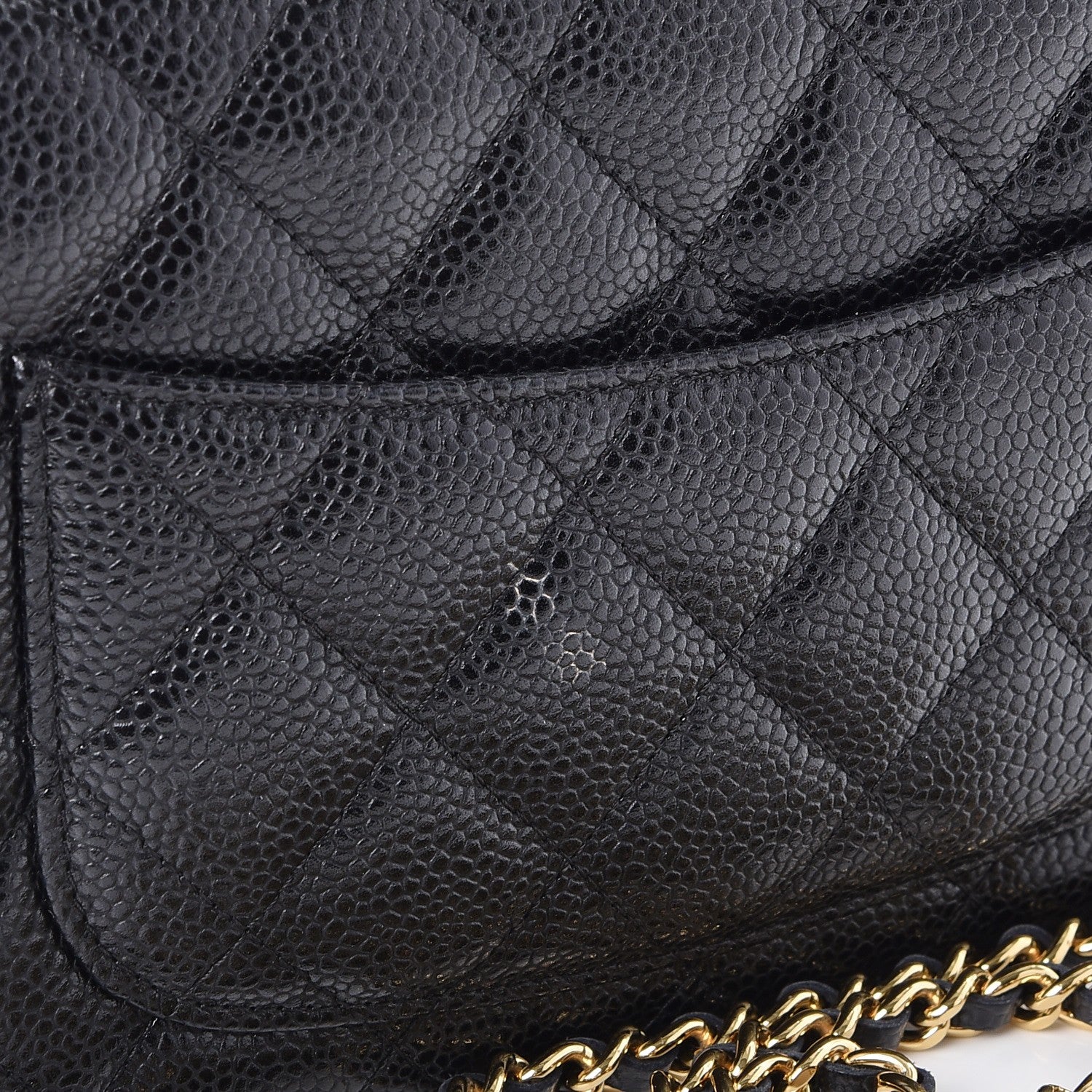 Chanel Caviar Quilted Wallet On Chain WOC Black 6 of 10