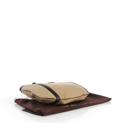 Gucci Canvas Britt Tote Dark Brown 4 of 7