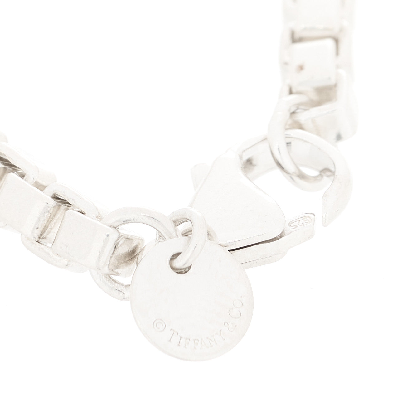 Tiffany Sterling Silver 4mm Venetian Link Bracelet 3 of 3