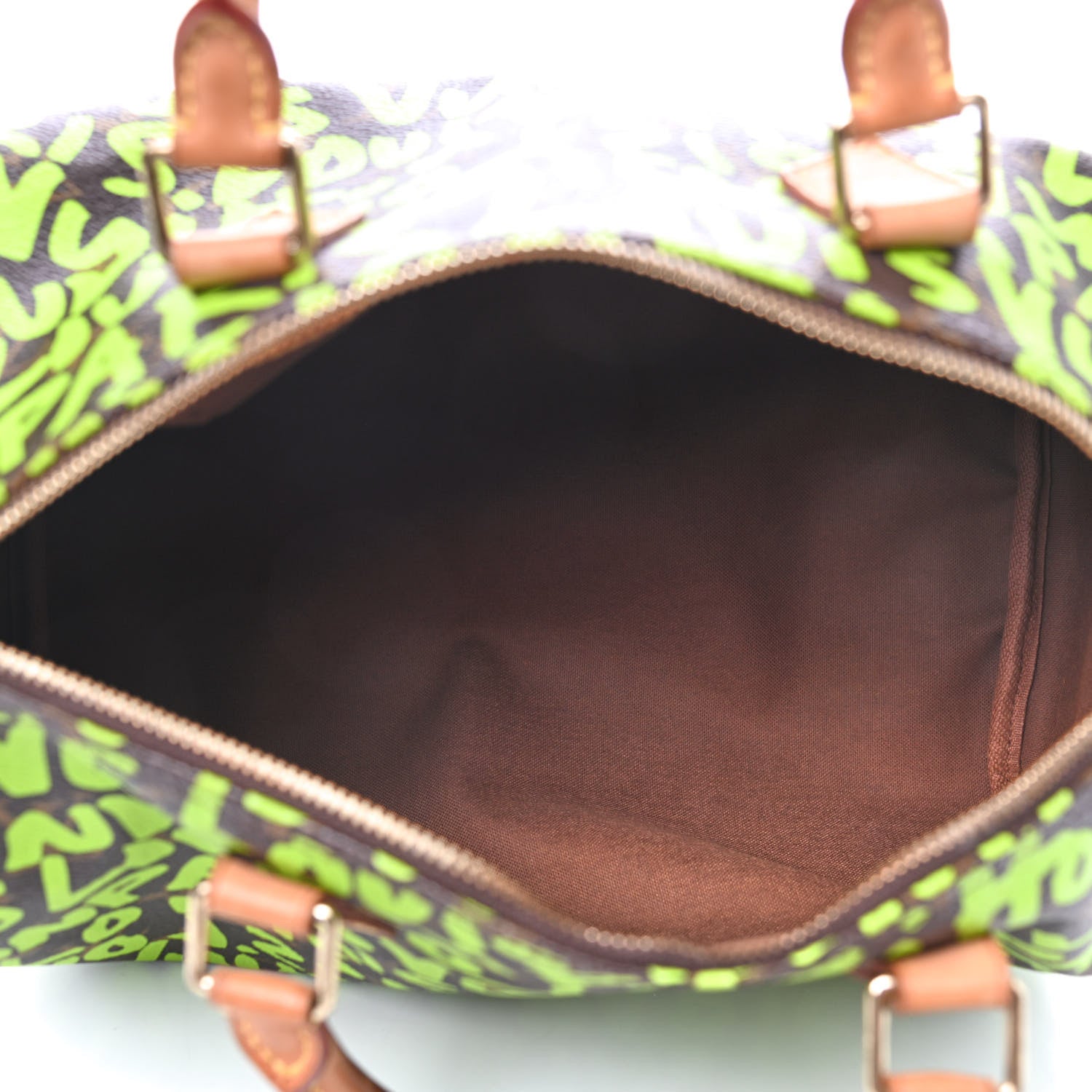 Louis Vuitton Monogram Graffiti Speedy 30 Green 5 of 9