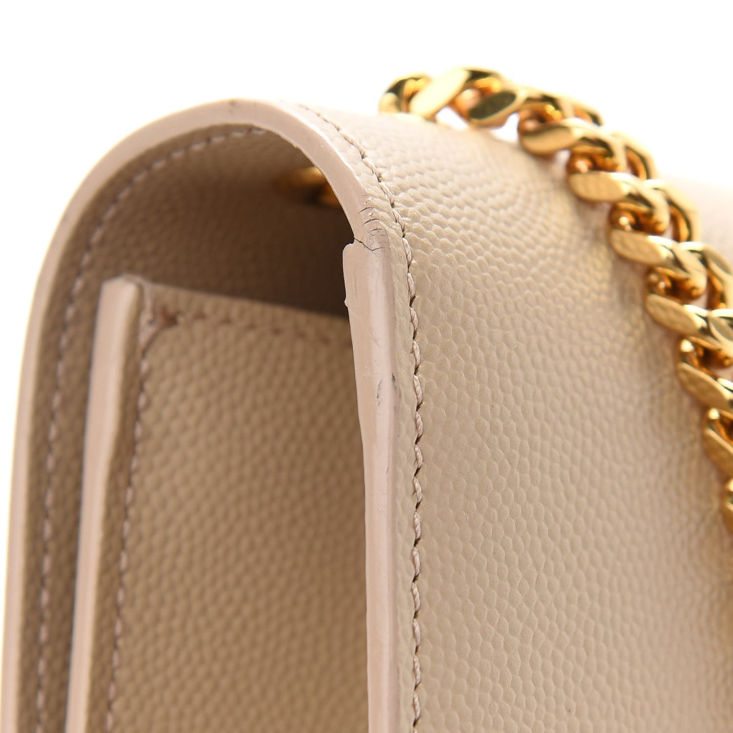 Grain De Poudre Medium Monogram Kate Satchel Dark Beige