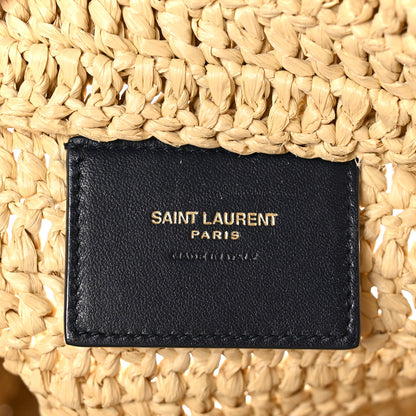 Saint Laurent Raffia Rive Gauche Tote Natural 6 of 9