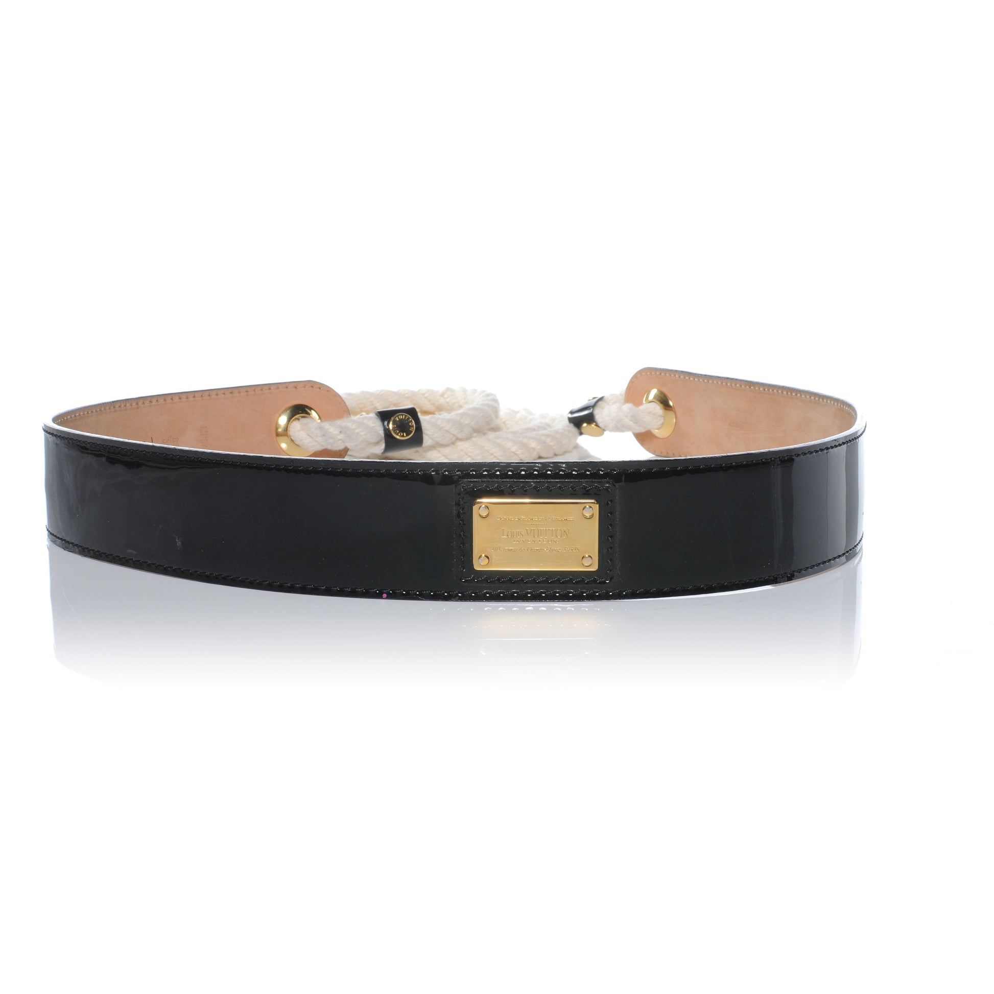 Louis Vuitton Patent Inventeur Rope Belt 85 34 3 of 10