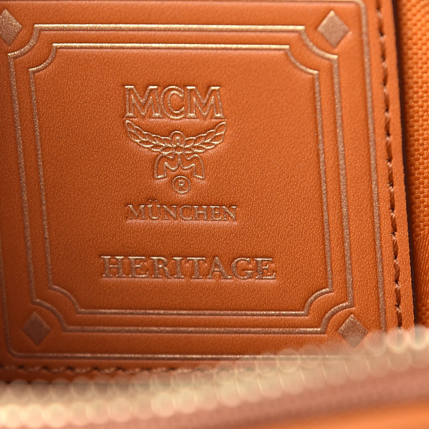 Visetos Heritage Medium Cosmetic Pouch Cognac