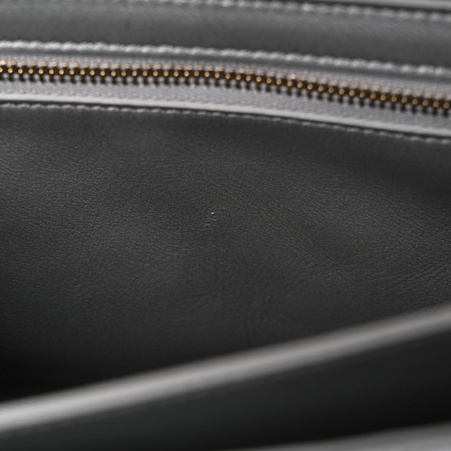 Calfskin Quilted Medium C Bag Silver Black