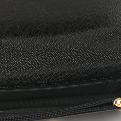 Chanel Caviar Quilted Pocket Twins Clutch With Chain Black 5 of 12