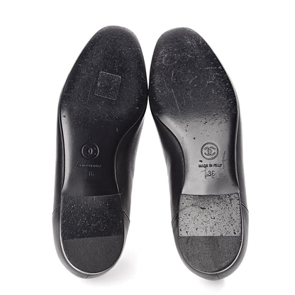 Chanel Lambskin CC Loafers 36 Black 7 of 16