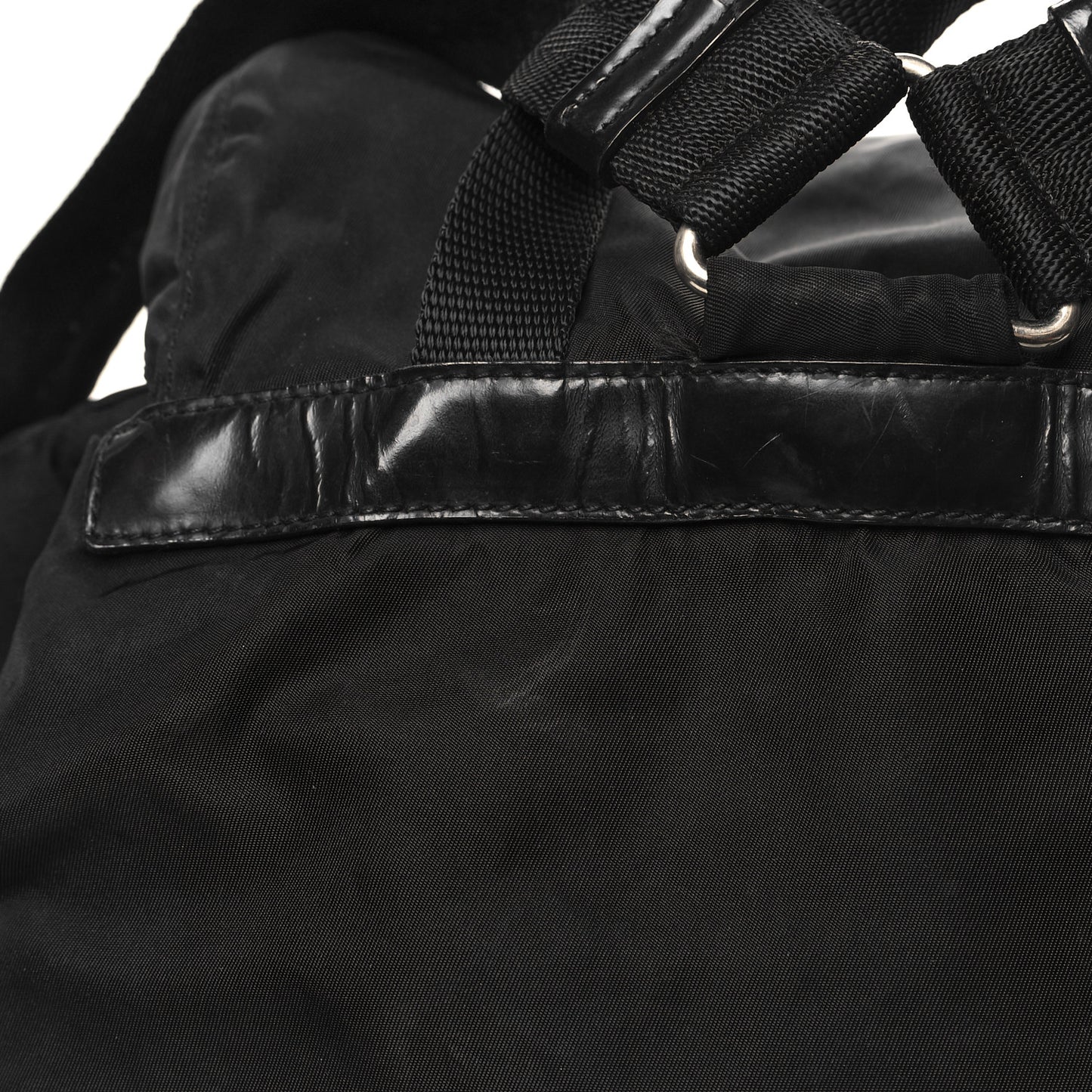 Tessuto Nylon Saffiano Vela Backpack Black