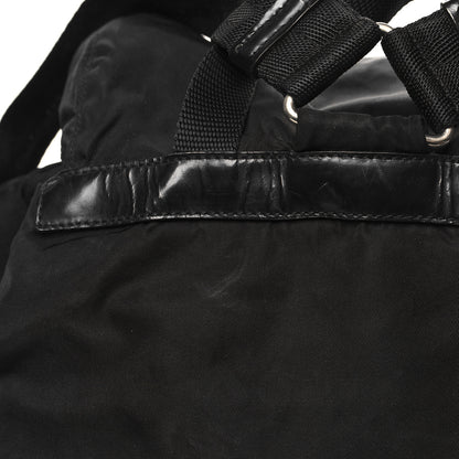 Prada Tessuto Nylon Saffiano Vela Backpack Black 11 of 11