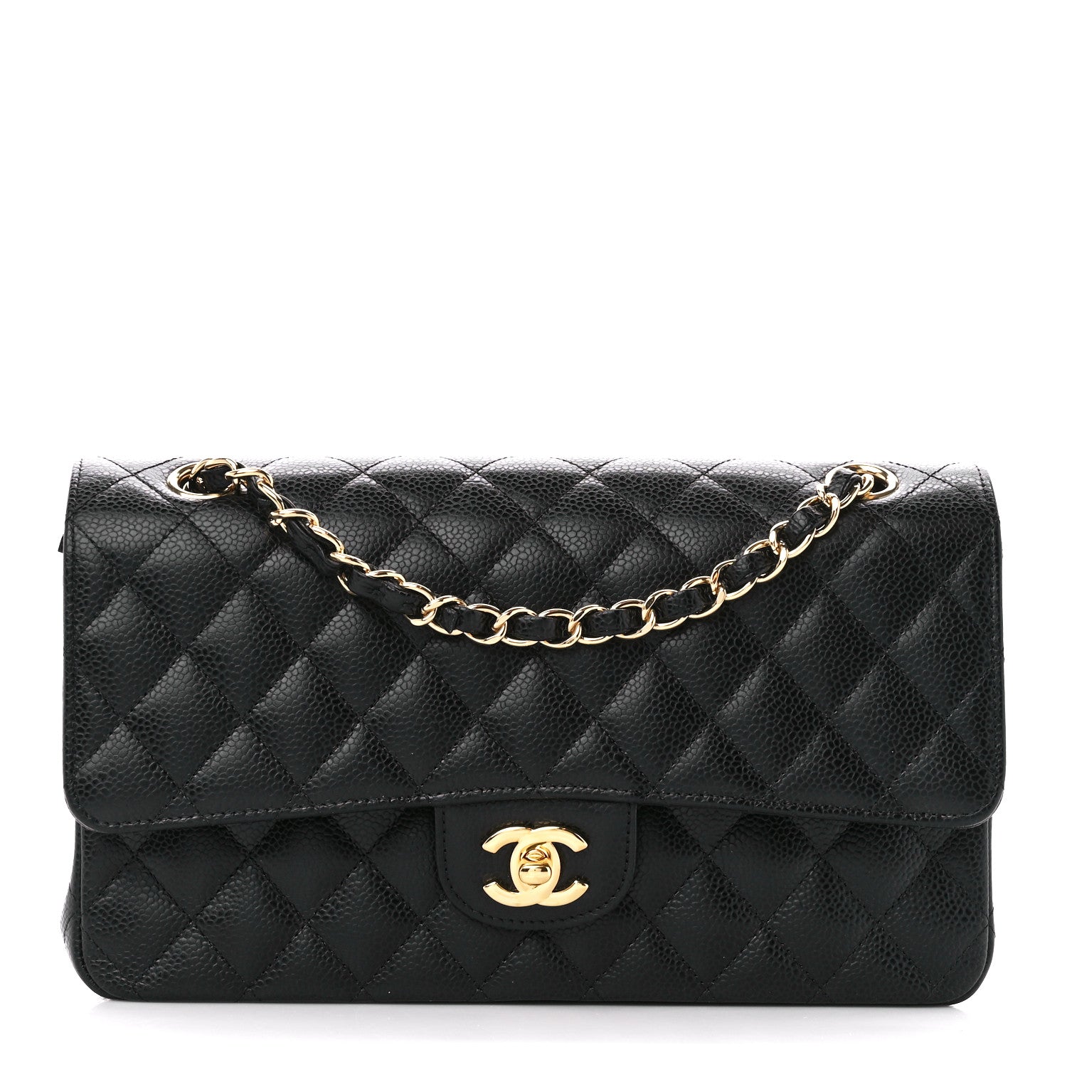 Chanel Caviar Quilted Medium Double Flap Black 1 of 11