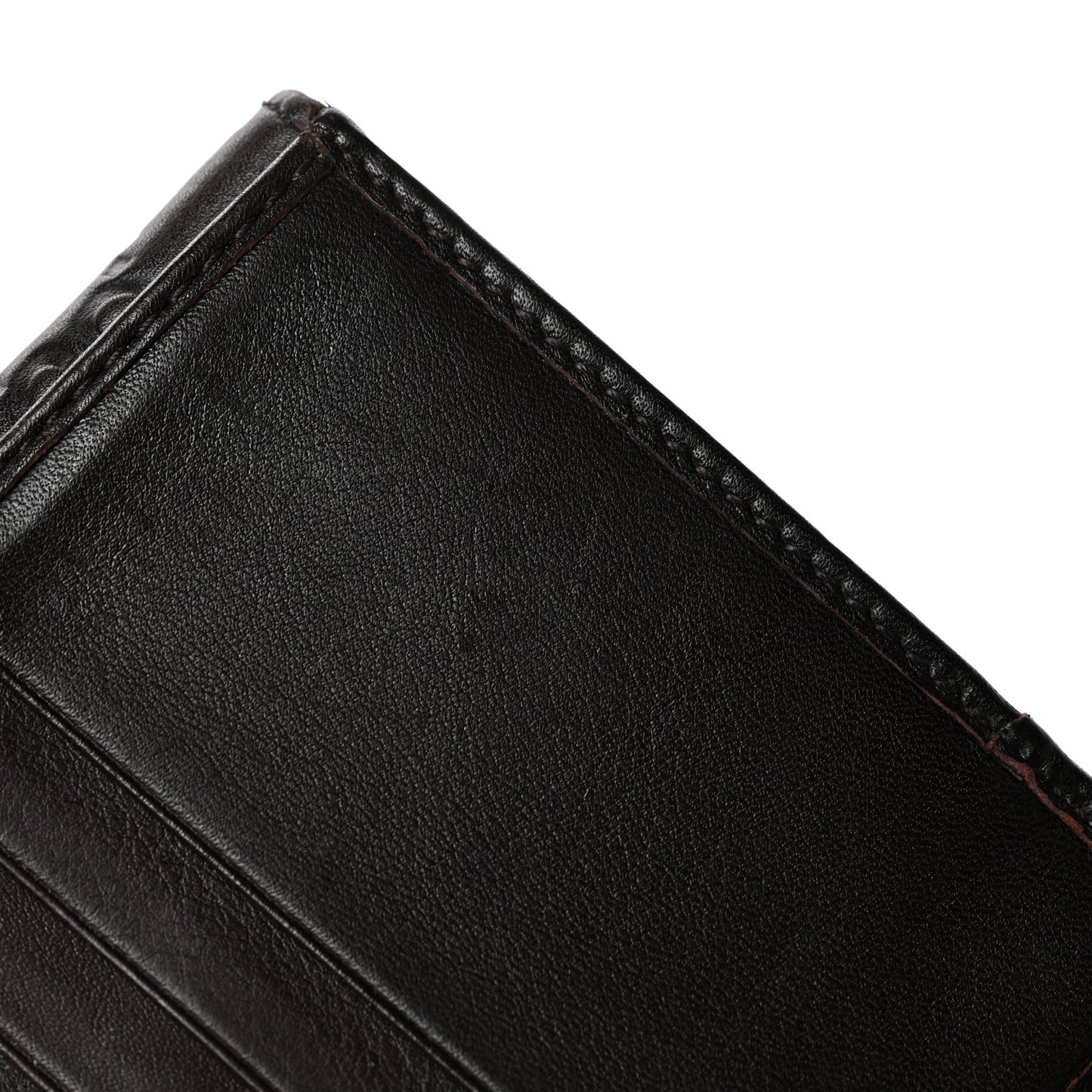 Guccissima Signature Dice French Flap Wallet Chocolate