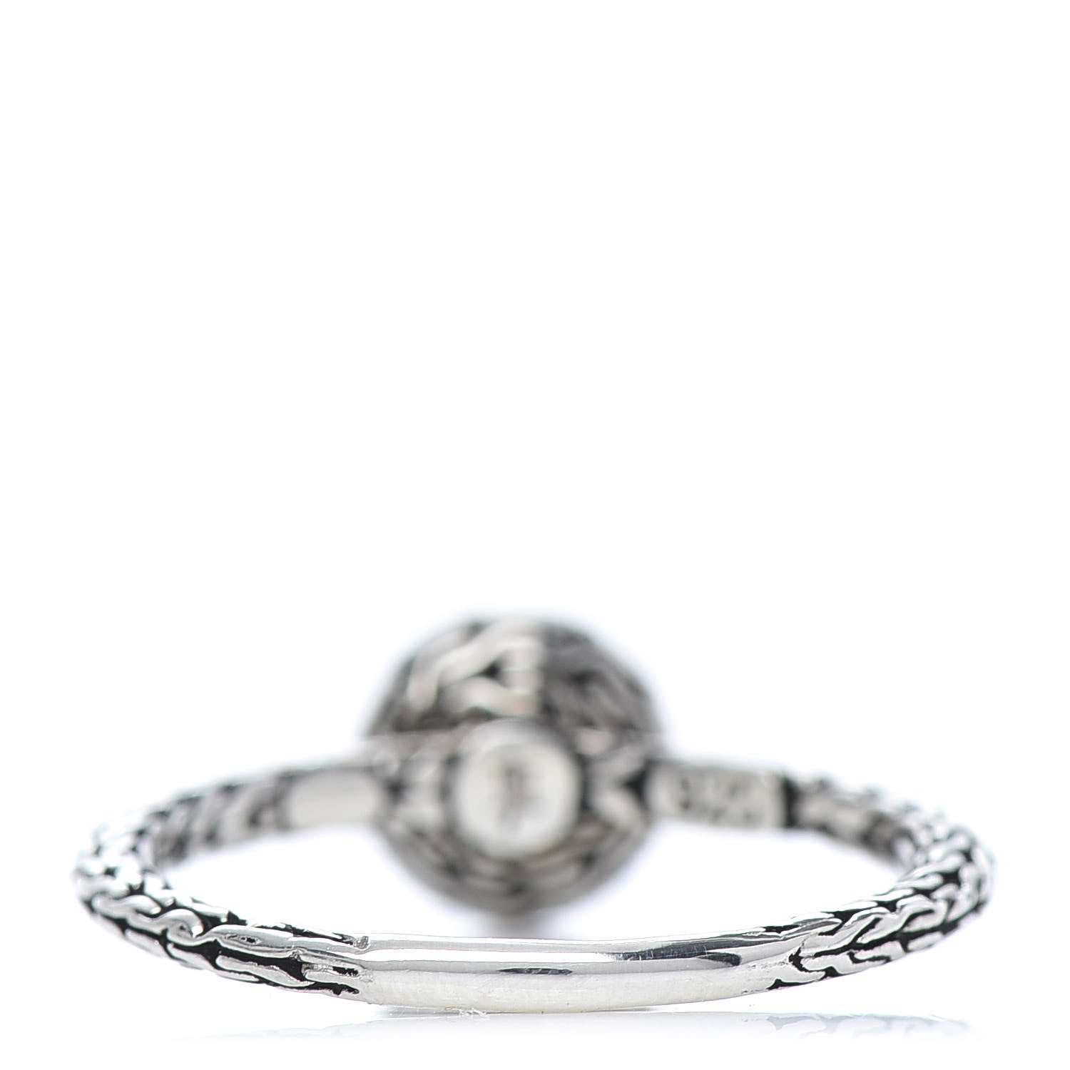 John Hardy Sterling Silver Palu Hammered Round Ring 57 8 3 of 5