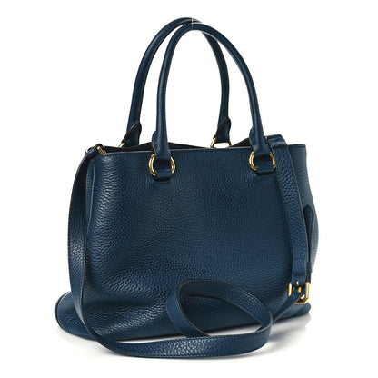 Prada Vitello Daino Top Handle Bag Baltico 3 of 9