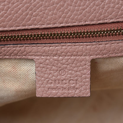 Gucci Calfskin Small GG Marmont Top Handle Bag Rosy Phard 7 of 13