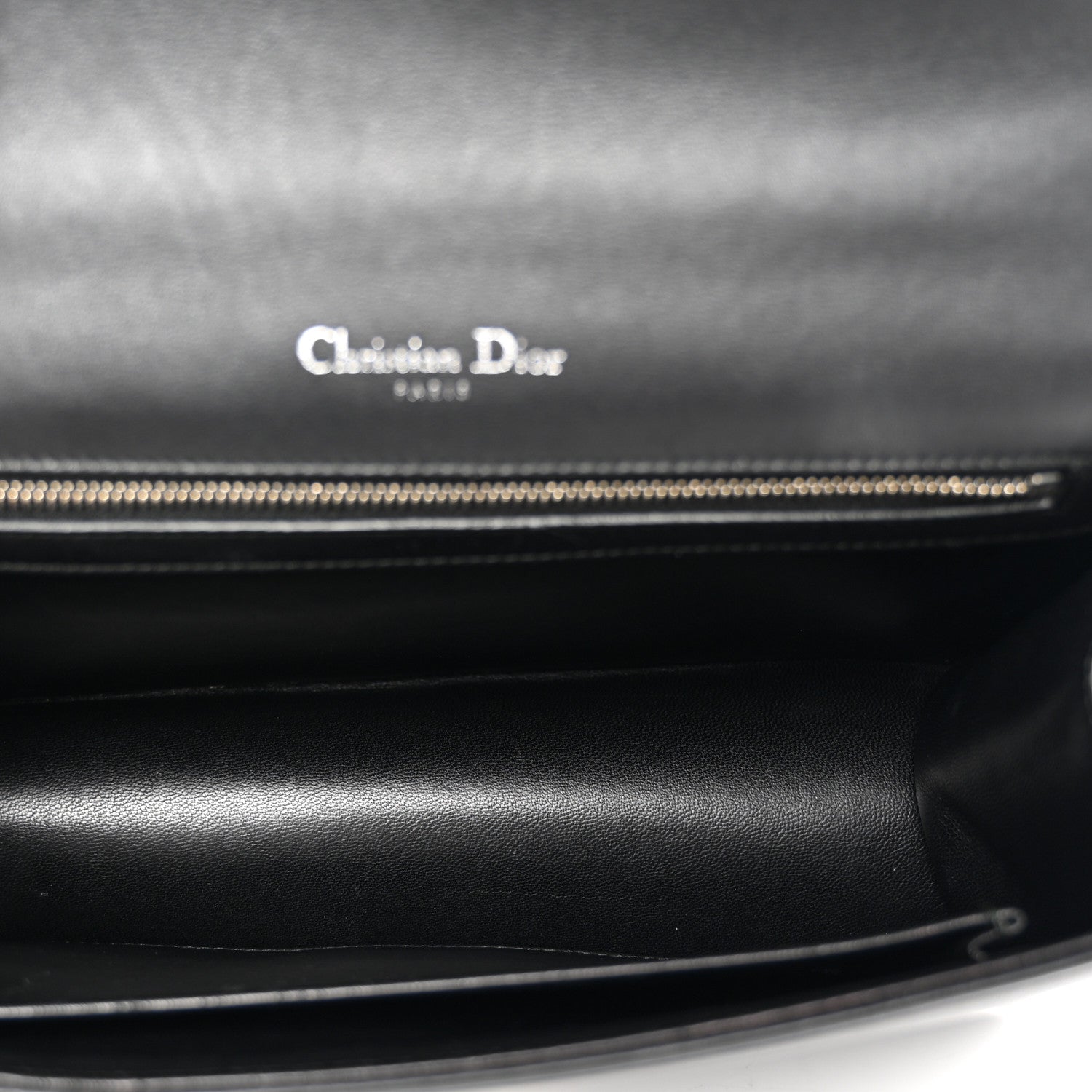 Christian Dior Calfskin Paradise Diorama Flap Bag Black 5 of 10