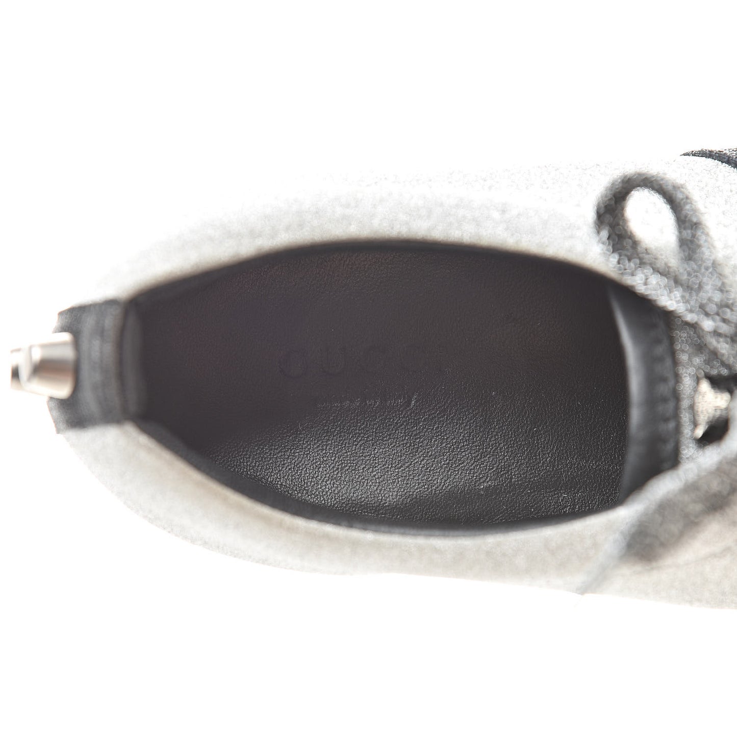 Glitter Fabric Studded Web Sneakers 38 Silver