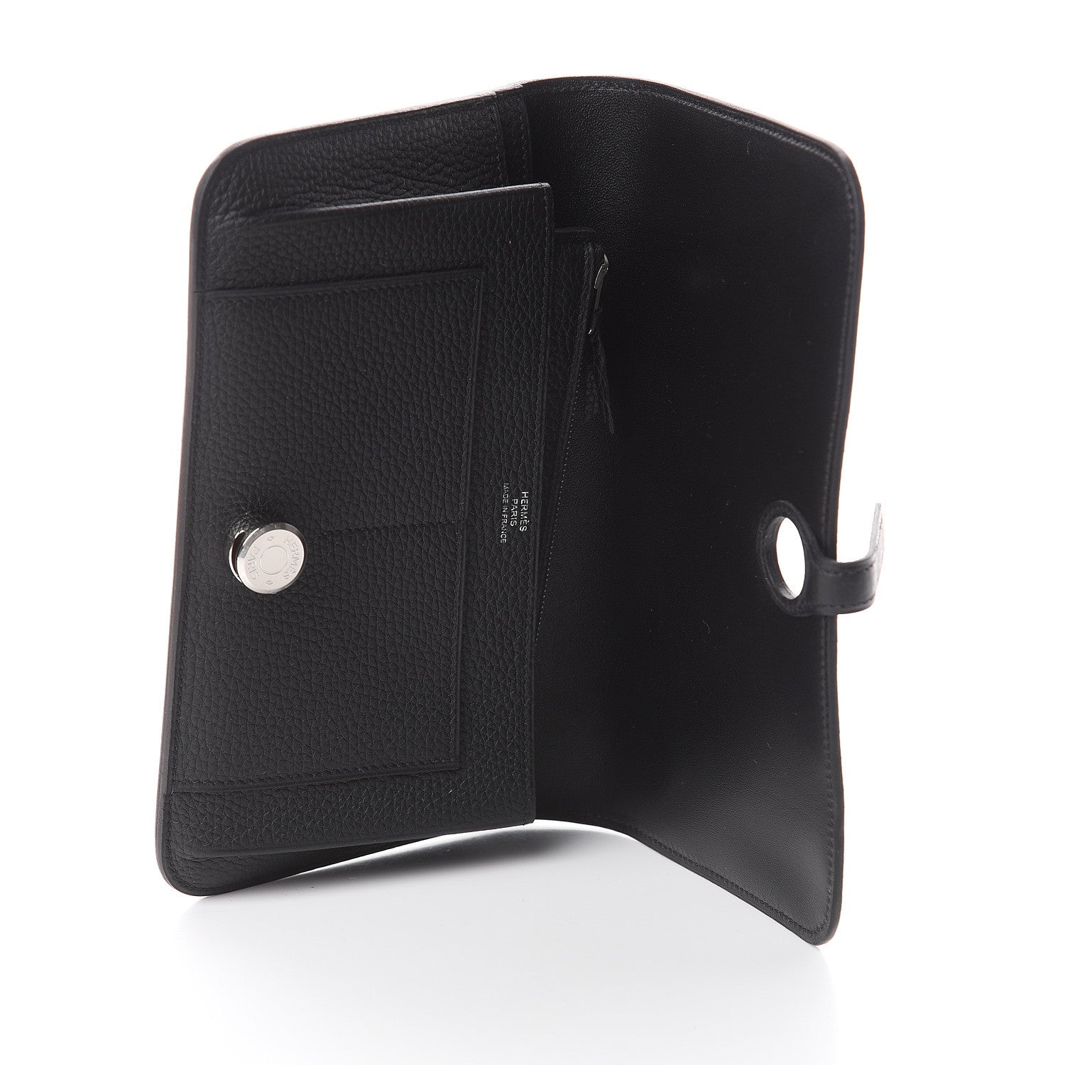 Hermes Togo Dogon Duo Wallet Black 4 of 5
