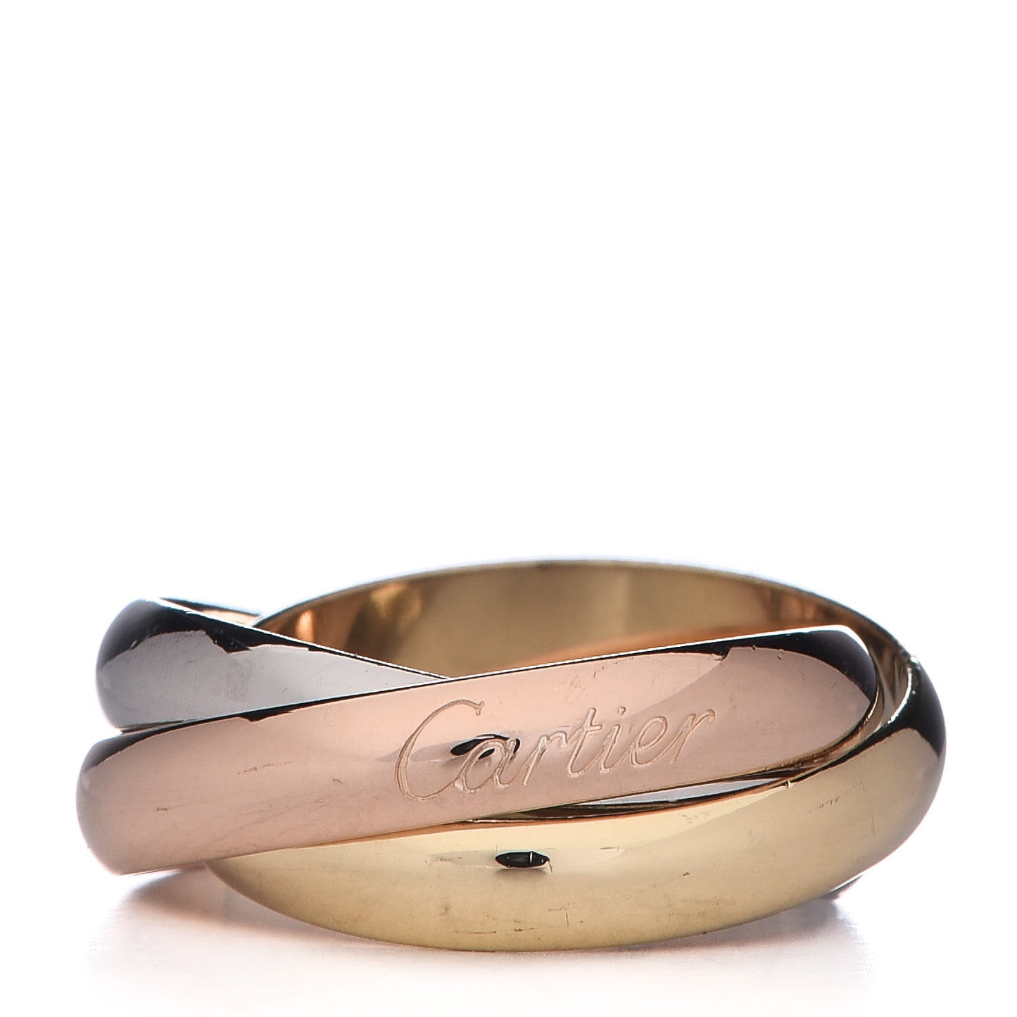 18K Pink Yellow White Gold Classic Trinity Ring 52 6