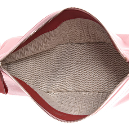 Hermes Lambskin Swift Tohubohu Pouch PM Rose Sakura Vermillion 5 of 8