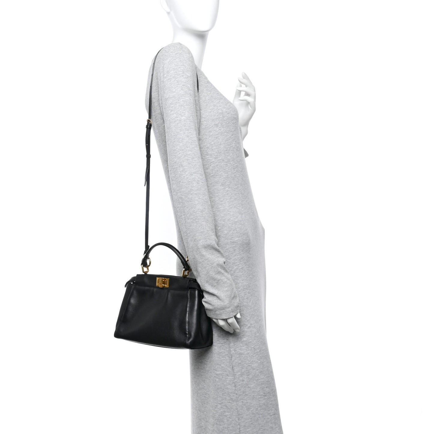 Nappa Mini Peekaboo Iconic Satchel Black