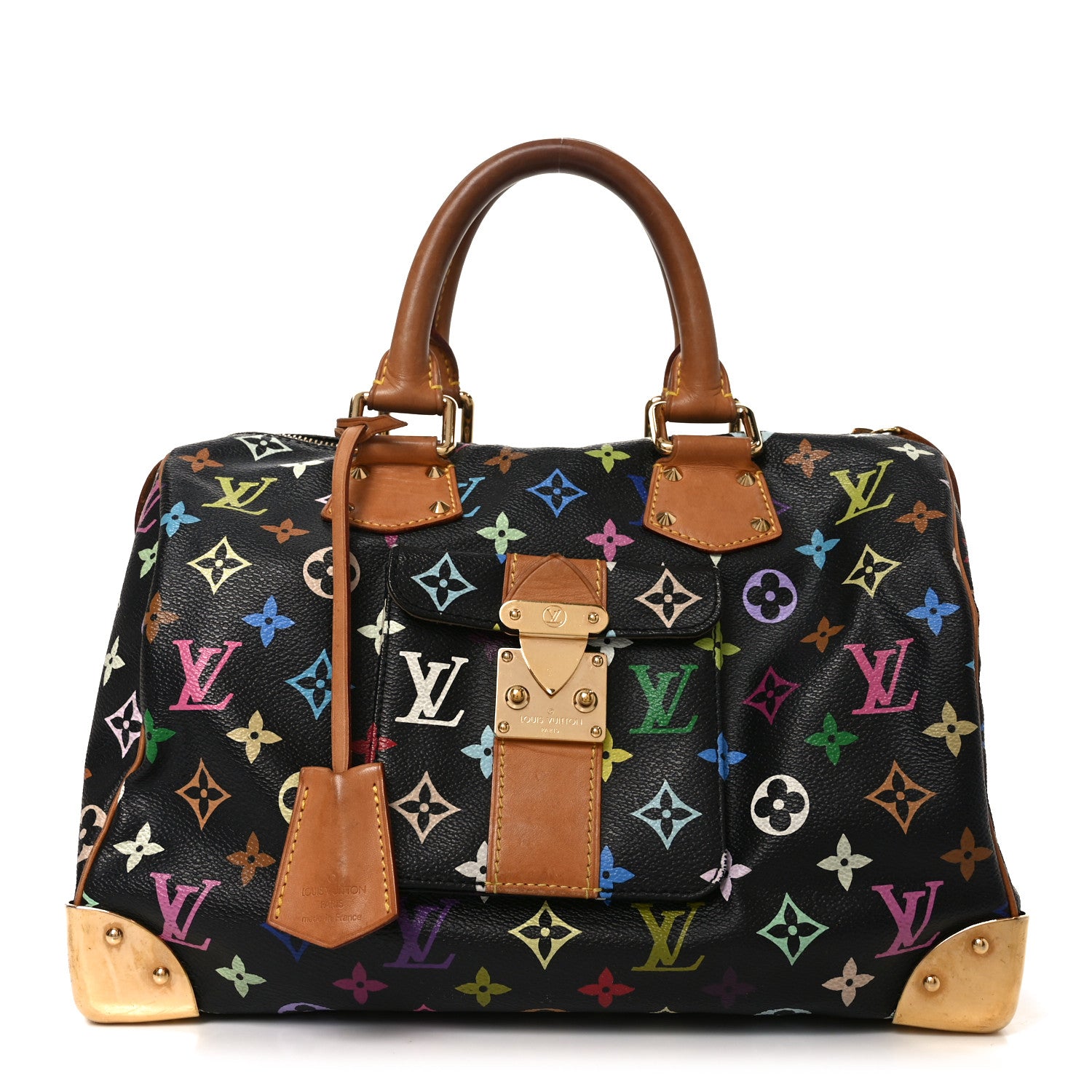 Louis Vuitton Monogram Multicolor Speedy 30 Black 1 of 9