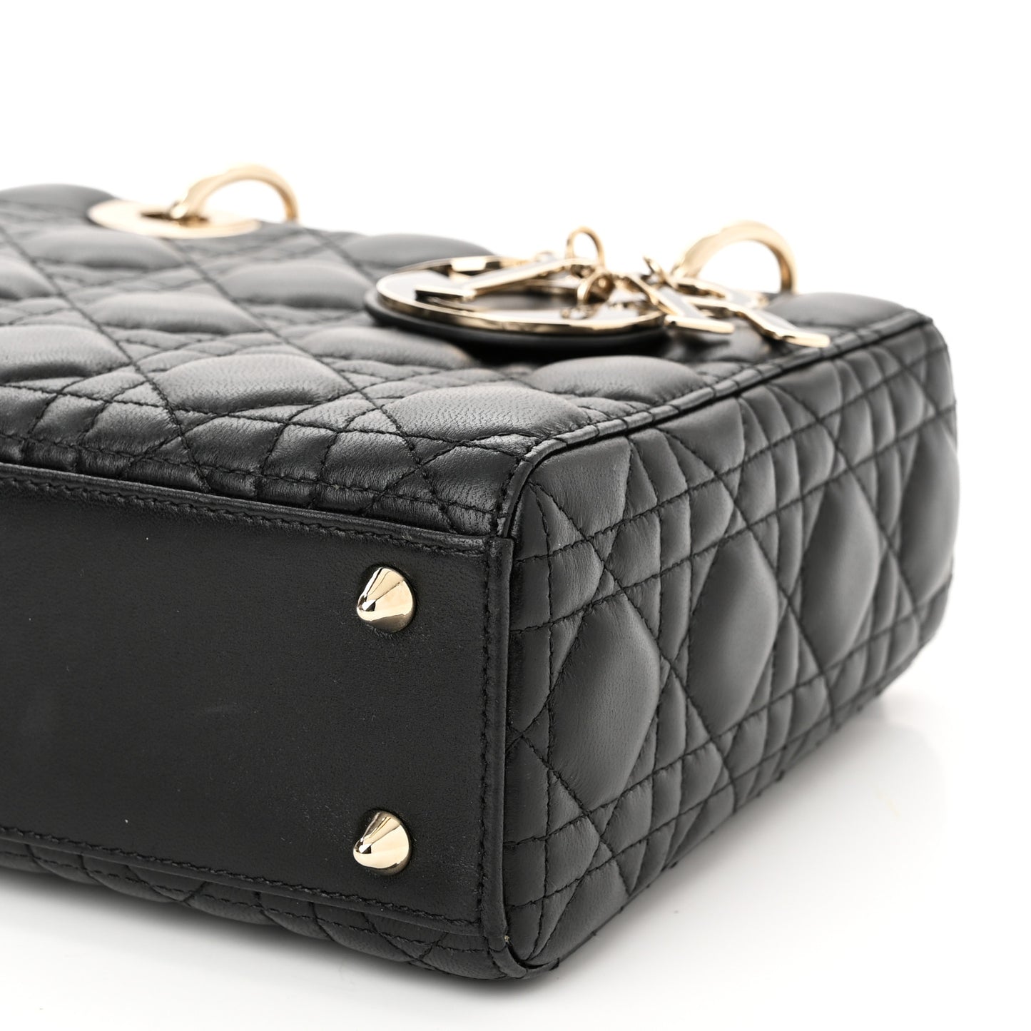 Lambskin Cannage Small My ABCDior Lady Dior Black