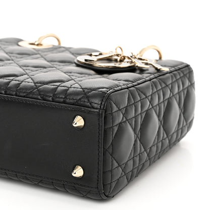 Christian Dior Lambskin Cannage Small My ABCDior Lady Dior Black 10 of 11