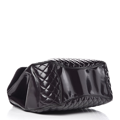 Chanel Glazed Calfskin Quilted Mademoiselle Bag Dark Purple 4 of 14