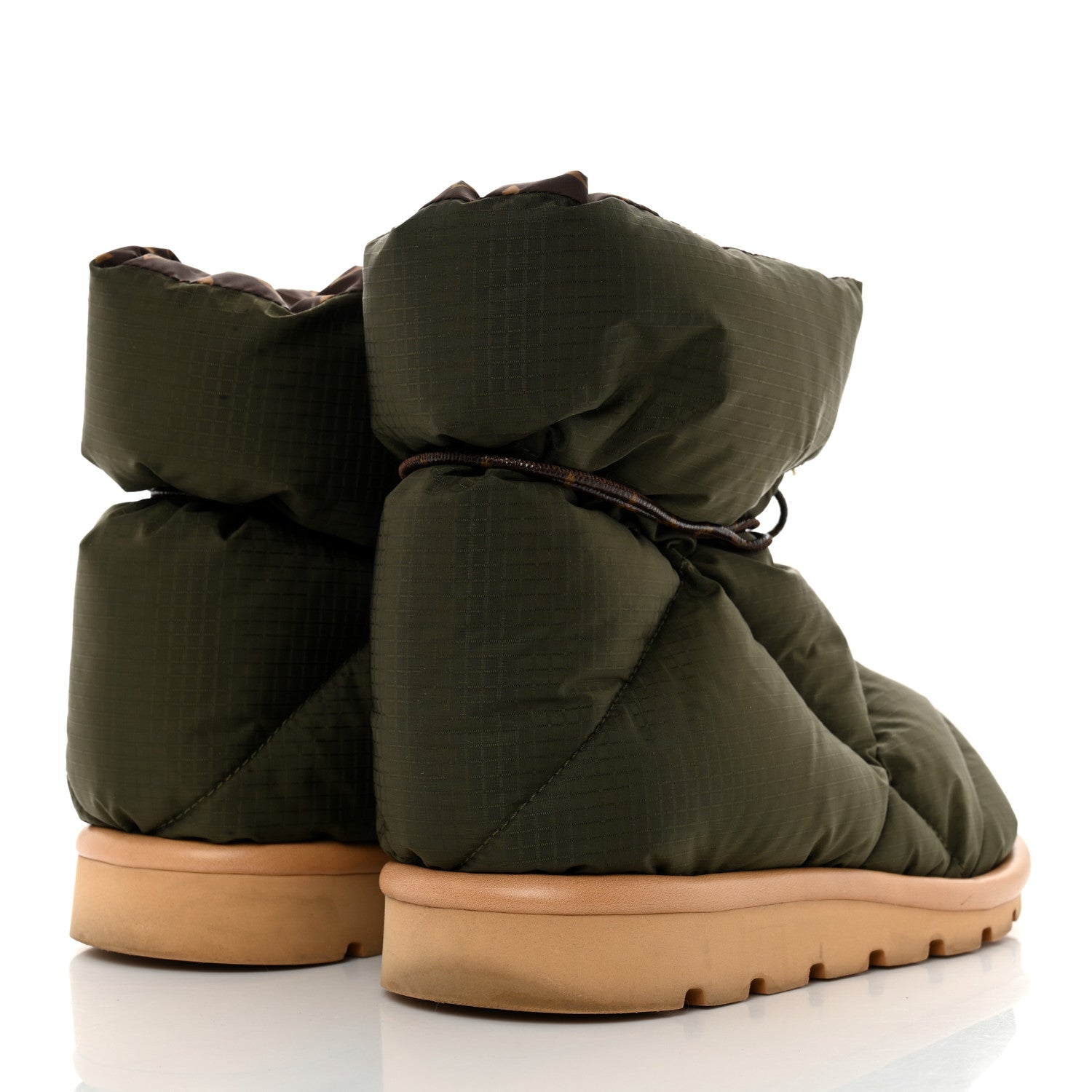 Louis Vuitton Nylon Monogram Pillow Comfort Ankle Boot 38 Khaki 4 of 7