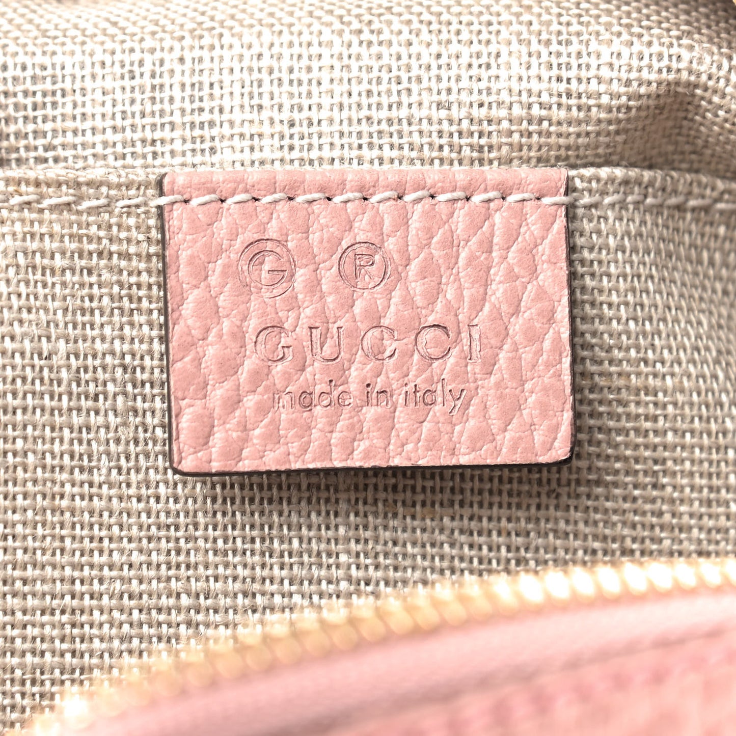 Monogram Mini Bree Messenger Bag Beige Soft Pink