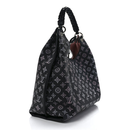 Louis Vuitton Mahina Carmel Hobo PM Black 3 of 8