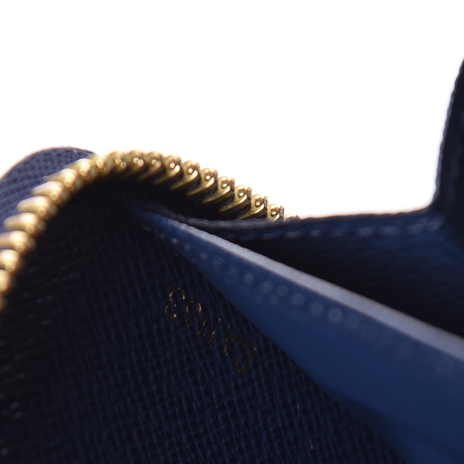 Louis Vuitton Damier Paillettes Zippy Wallet Blue 7 of 9