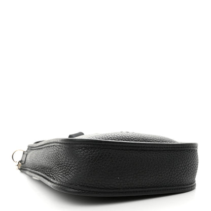 Hermes Taurillon Clemence Evelyne TPM Black 4 of 11