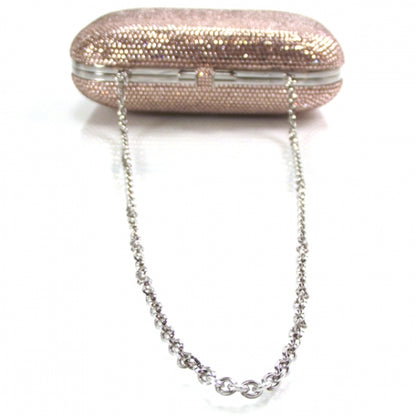 Judith Leiber Swarovski Crystal Minaudiere Clutch Pink 5 of 7