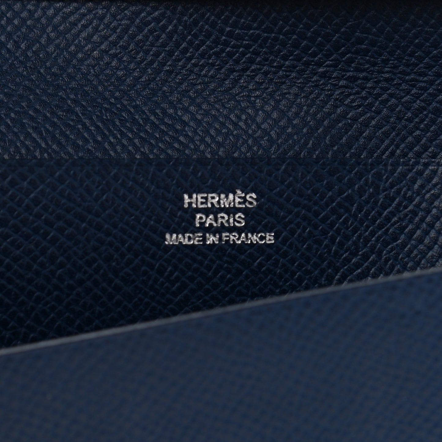 Epsom MC2 Fleming Checkbook Holder Wallet Bleu Saphir