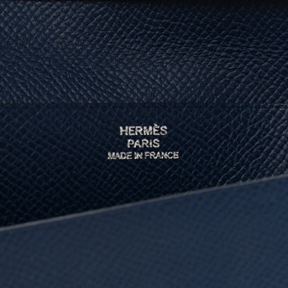 Hermes Epsom MC2 Fleming Checkbook Holder Wallet Bleu Saphir 6 of 6