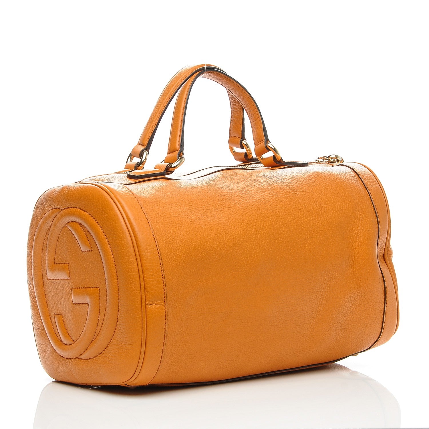 Gucci Pebbled Calfskin Medium Soho Boston Curcuma 3 of 6