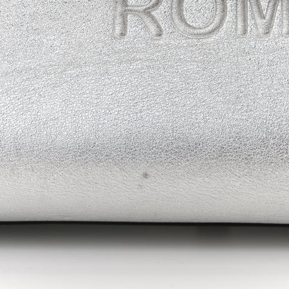 Fendi Vitello Catalan Mirror Plexiglass Logo Embossed Medium Fendi Sunshine Shopper Tote Argento 11 of 12