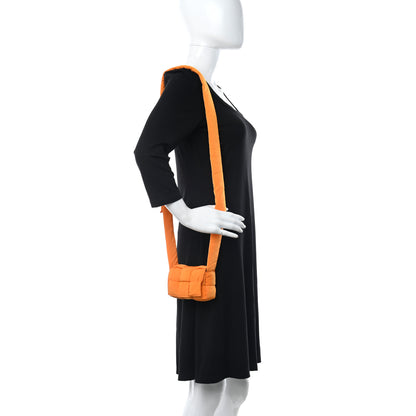 Bottega Veneta Nylon Intrecciato Padded Tech Candy Cassette Bag Orange 2 of 10