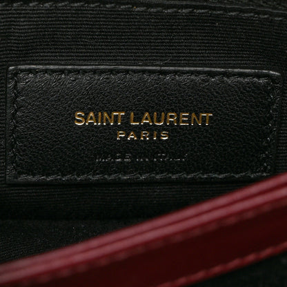 Saint Laurent Calfskin Y Quilted Monogram Toy Loulou Monogram Crossbody Bag Rouge Legion 7 of 13