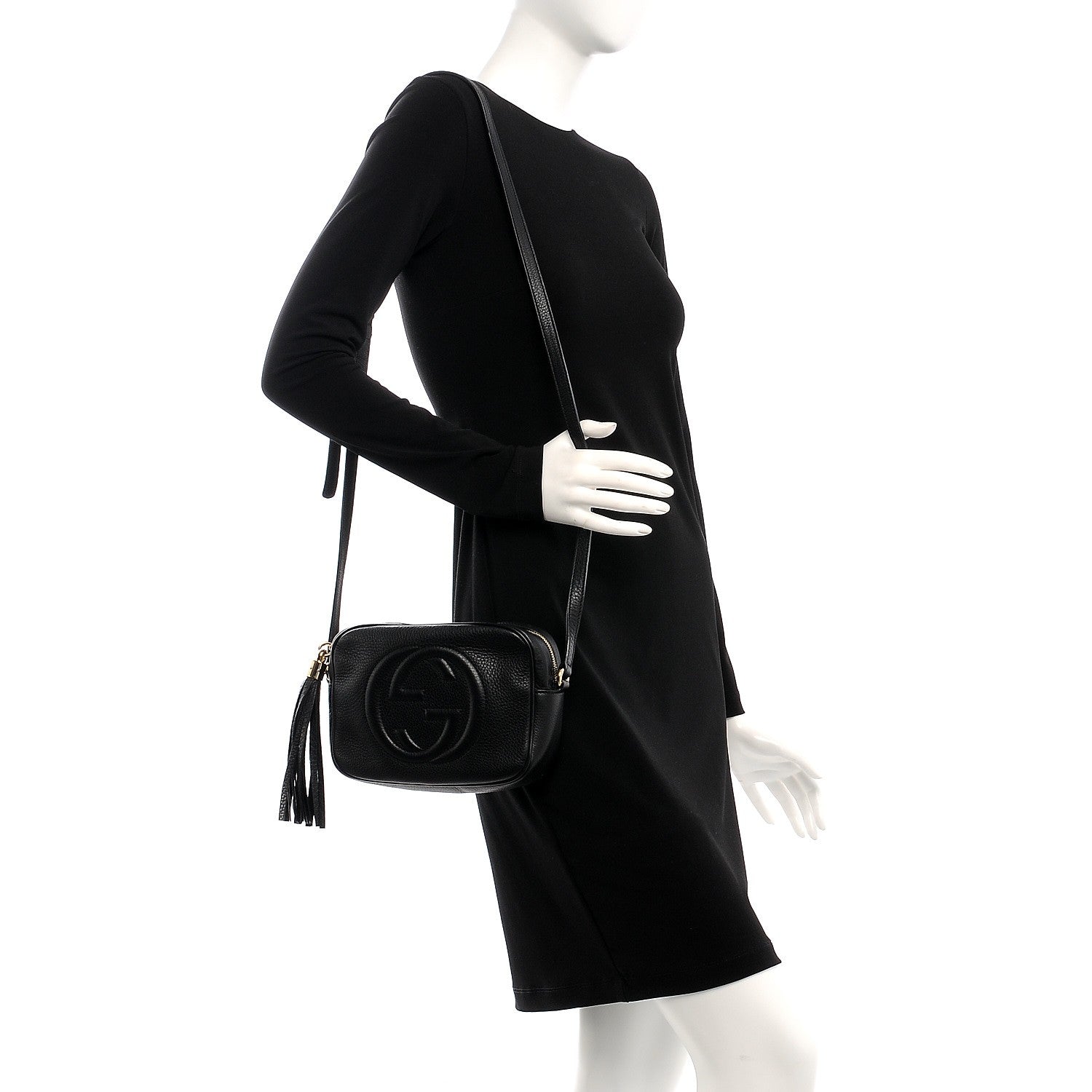 Gucci Pebbled Calfskin Small Soho Disco Bag Black 2 of 7