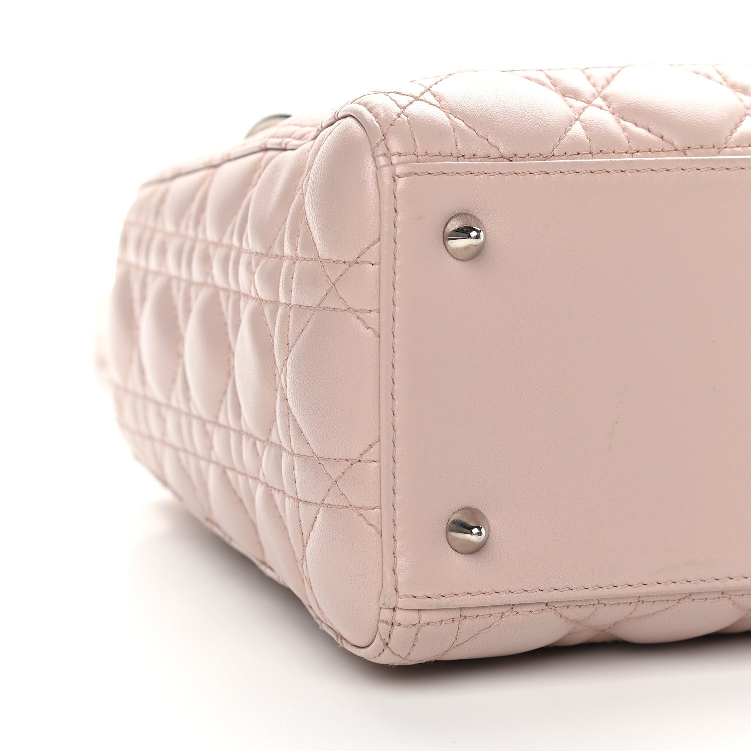 Christian Dior Lambskin Cannage Medium Lady Dior Light Pink 8 of 12