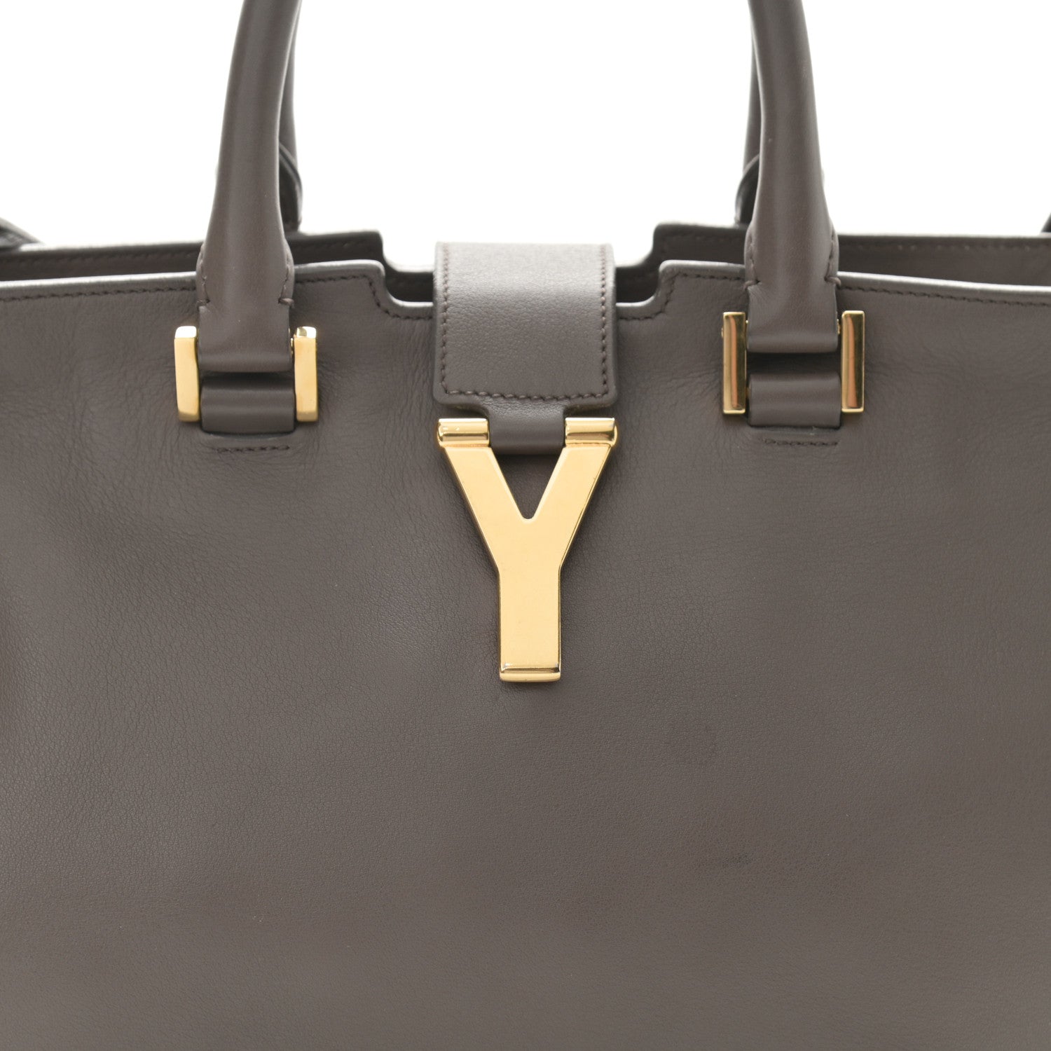 Saint Laurent Calfskin Small Classic Y Cabas Gray 7 of 14