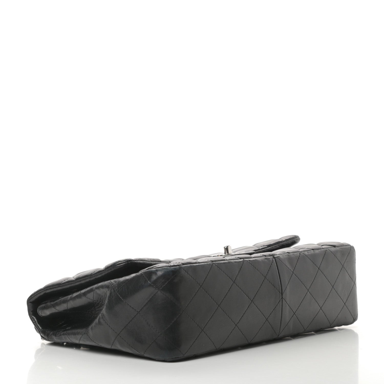 Chanel Lambskin Quilted Jumbo Single Flap Black 4 of 19