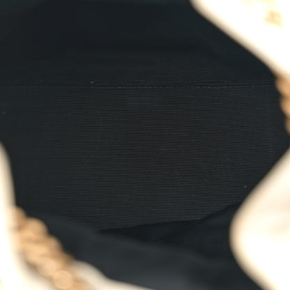 Saint Laurent Lambskin Matelasse Monogram Joe Backpack Cream 5 of 19